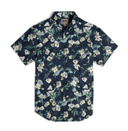 Short Sleeve Easy Shirt - Flower Paint