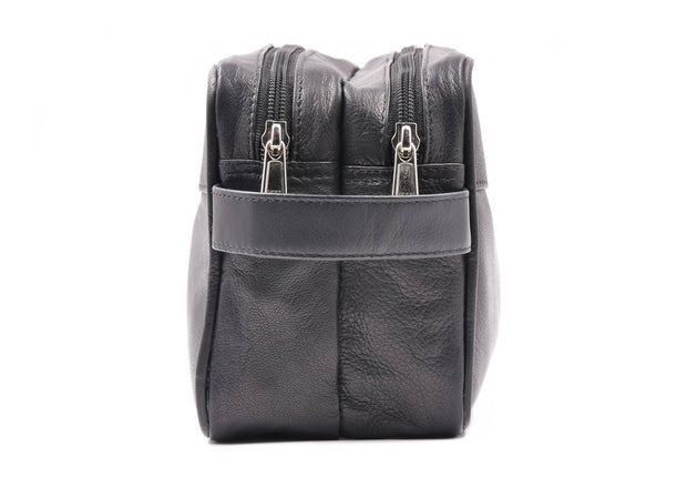 Trinity Unisex Leather Toiletry Bag