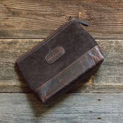 Dixonville Leather Makeup Bag