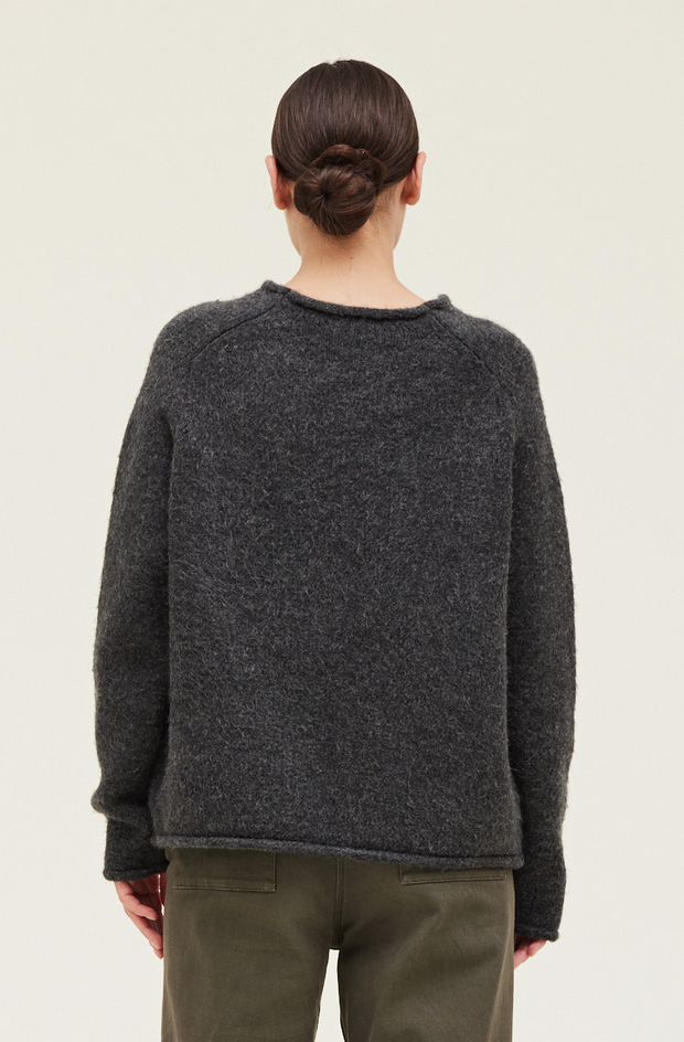 Rolled Edge Loose Sweater