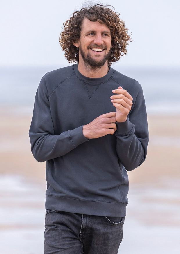 Men's Organic Cotton Rib Crew Neck Jumper