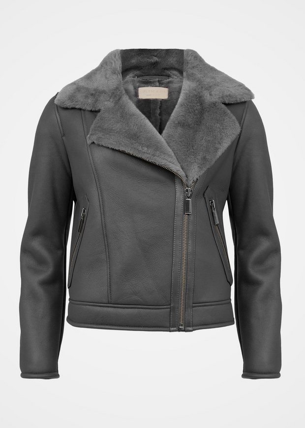 Sheepskin Biker Jacket