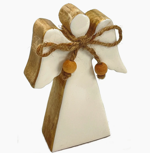 Mango Wood Standing Angel