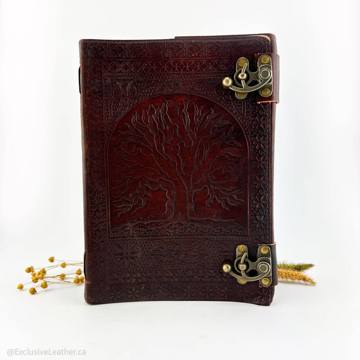 Tree of life Leather Journal - Large