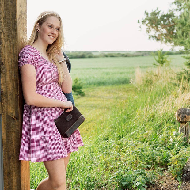 Dixonville Leather Makeup Bag