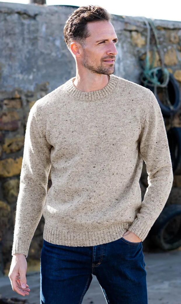 Men's Donegal Crew Neck Sweater