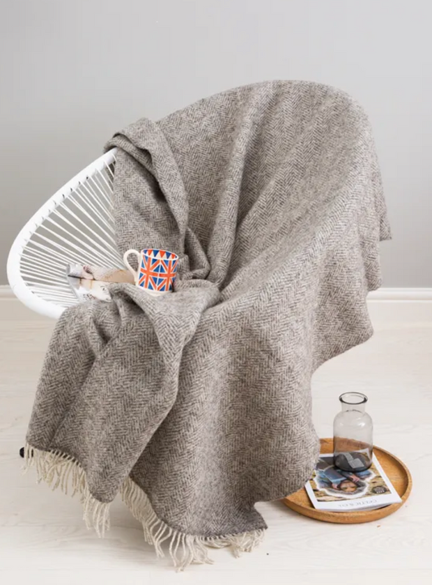Pure Wool Undyed Throw