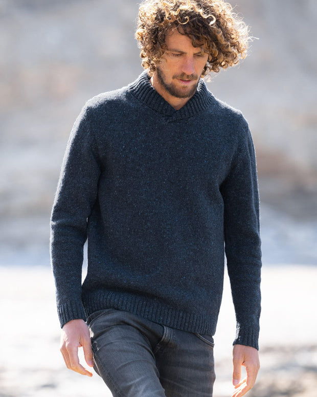 Men's Shawl Collar Sweater