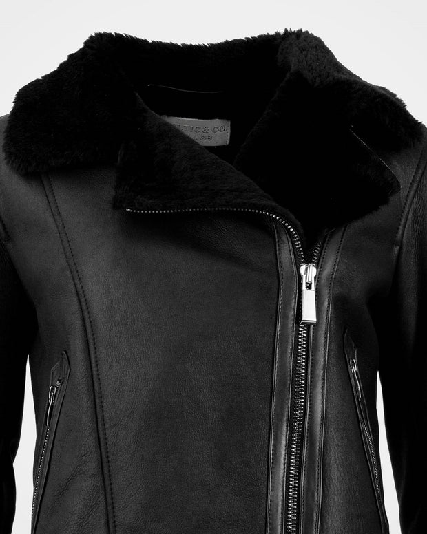 Sheepskin Biker Jacket