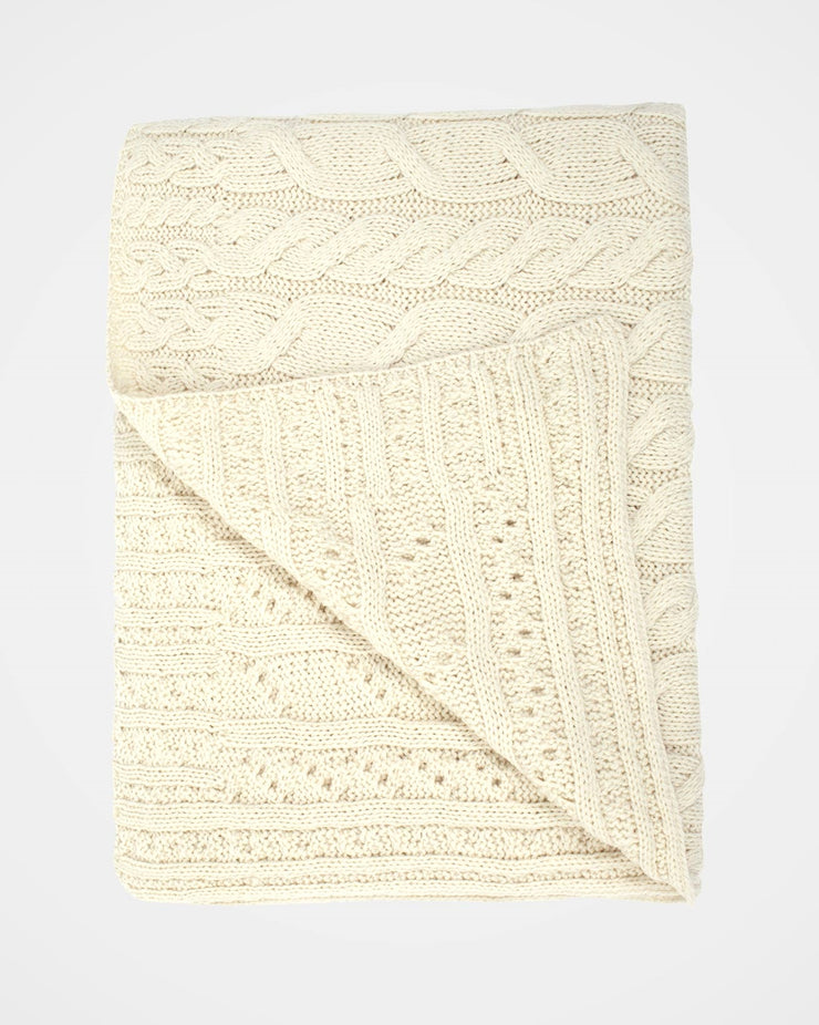 Knitted Cable Throw