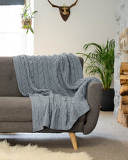 Knitted Cable Throw