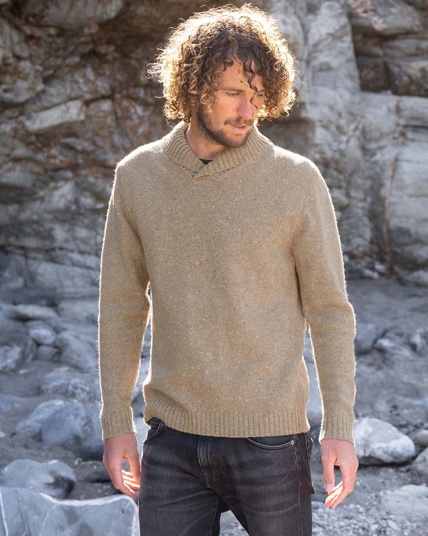 Men's Shawl Collar Sweater