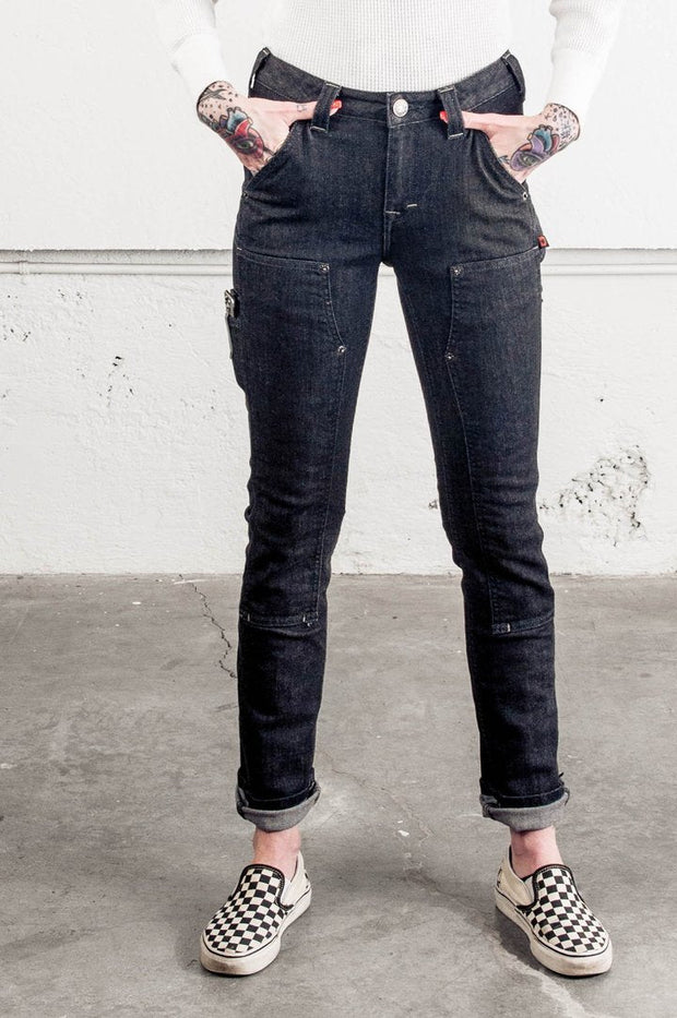 Maven Slim Heathered Black Denim