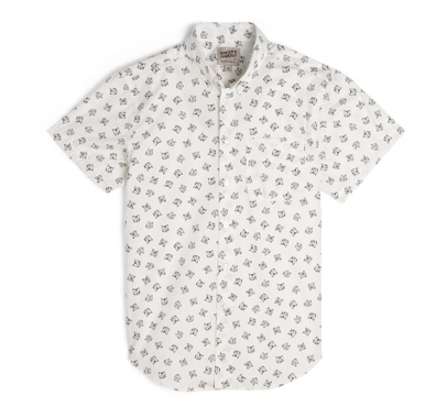 Short Sleeve Easy Shirt - Cat Faces