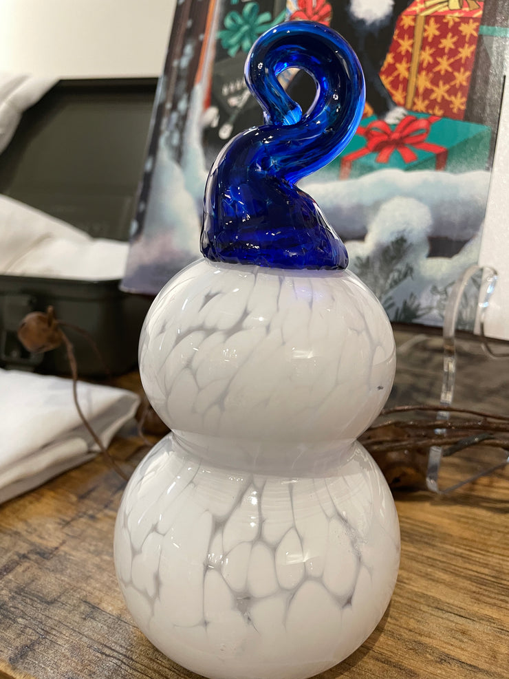 Handblown Glass Snowman
