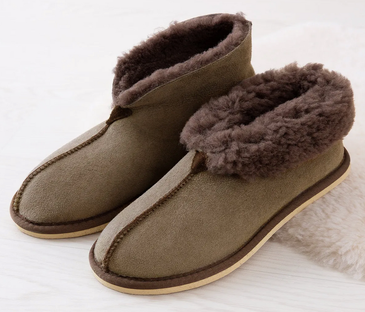 Shearling Bootee Slippers