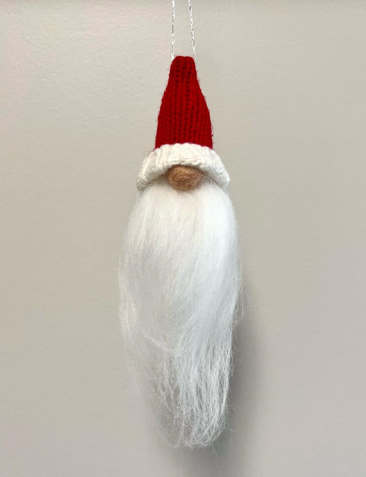 Santa Gnome Felted Ornaments