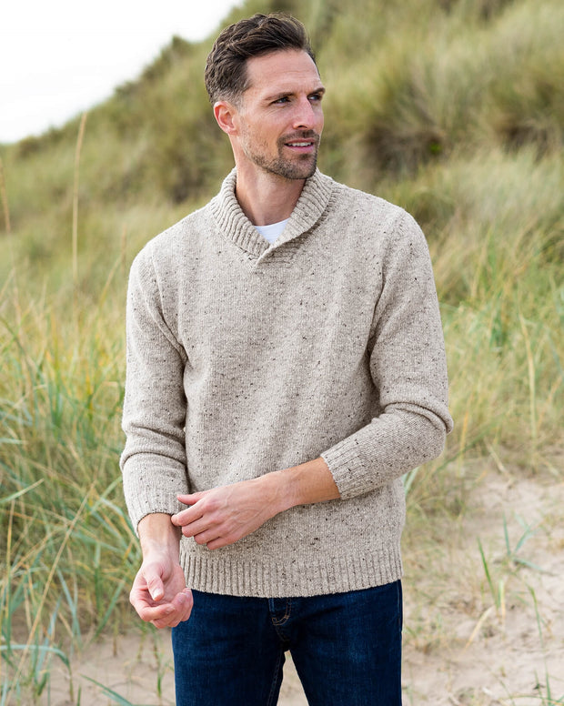 Men's Shawl Collar Sweater