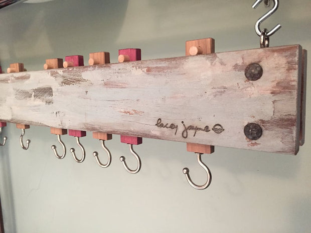 Hanging Pot Rack - Rustic - Polished Mercantile