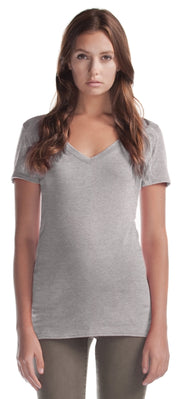 Ladies Bamboo Relaxed Fit V-Neck